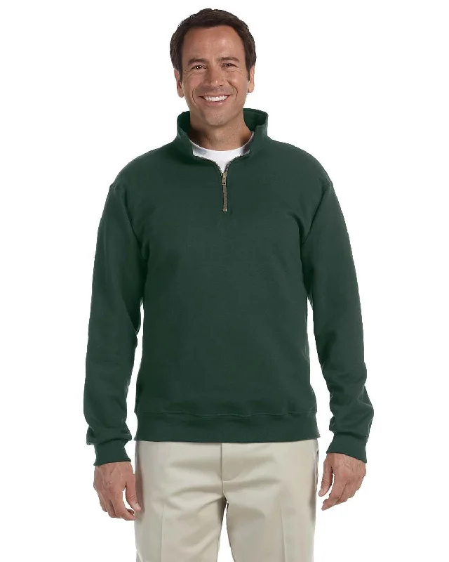 Jerzees SuperSweats 1/4 Zip Pullover Sweatshirt | Forest Green