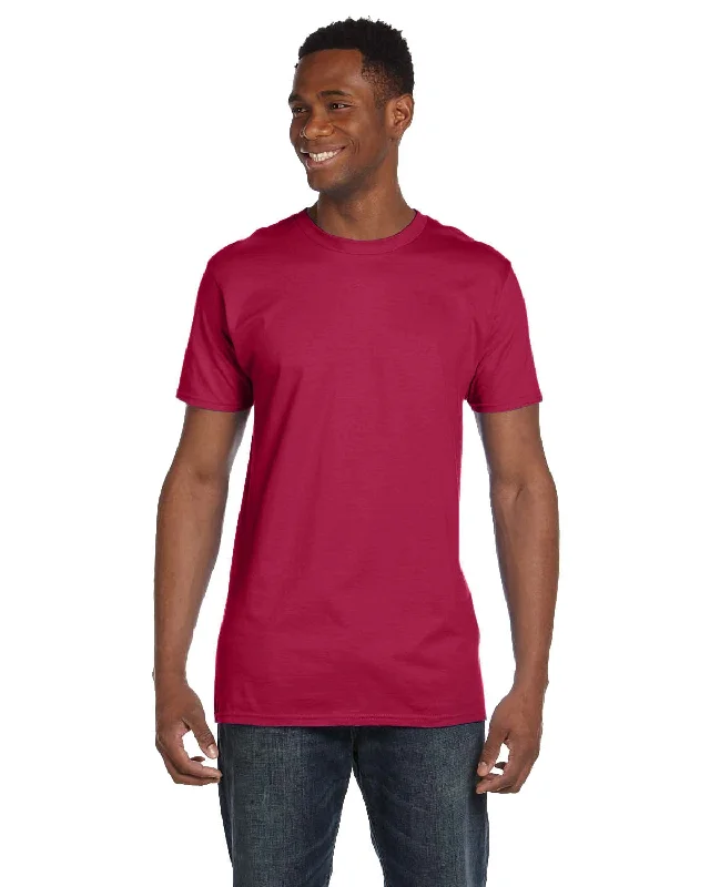 Hanes Combed Cotton T-Shirt | Heather Red