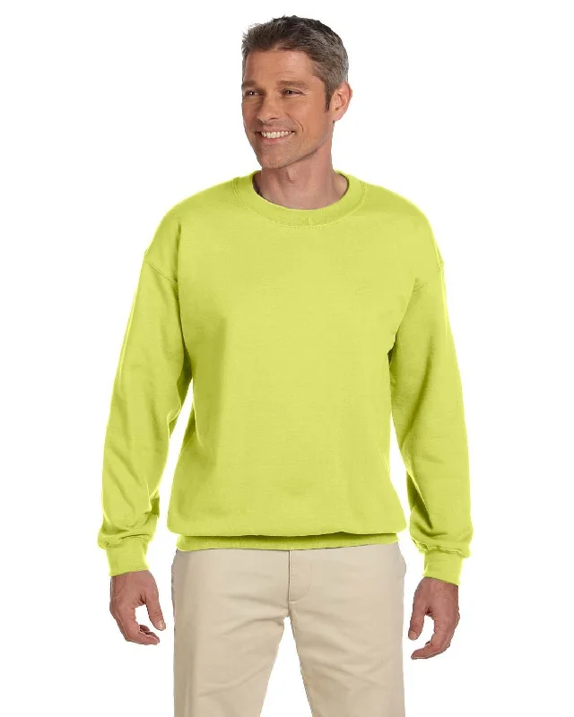 Jerzees SuperSweats 50/50 Crewneck Sweatshirt | Safety Green