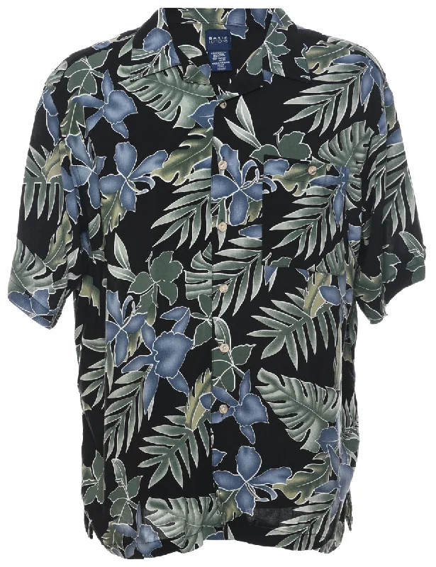 Floral Hawaiian Shirt - L