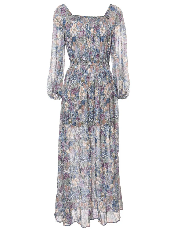 Floral Print Maxi Dress - S