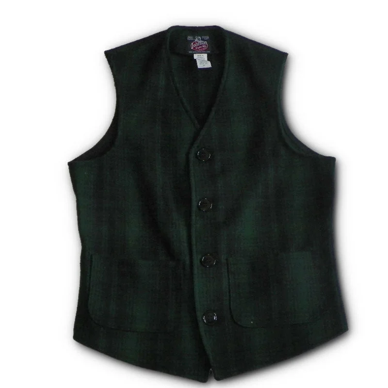 98 - Green Black Muted Plaid