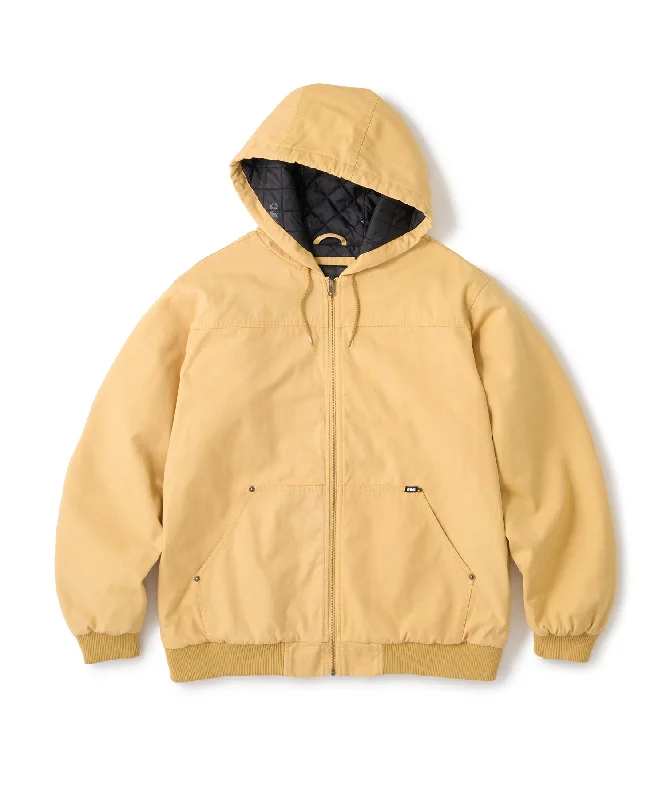 FTC WASHED CANVAS HOODED JACKET