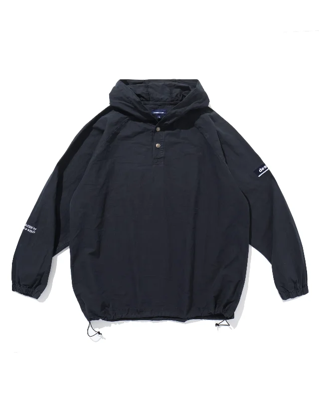 MOLE HOODED LS SHIRT  BLACK