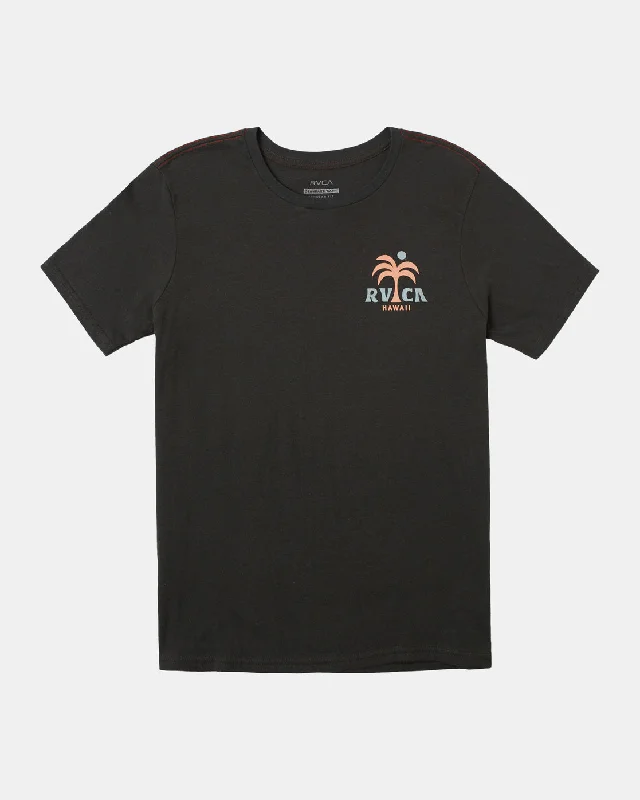 Hawaii Arc Palm Tee - Pirate Black