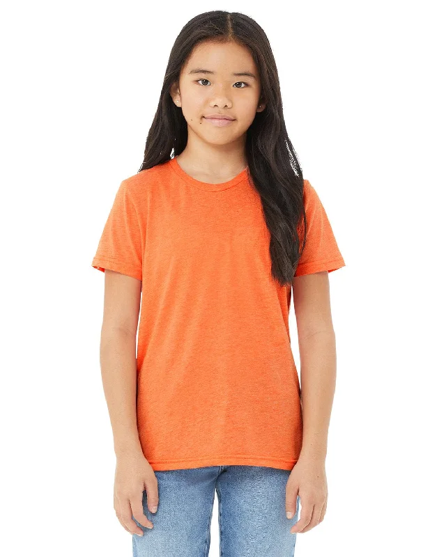 Bella+Canvas Youth Triblend Short Sleeve T-Shirt | Orange Triblend