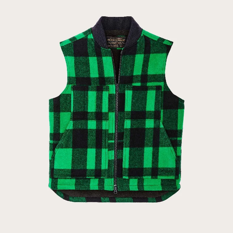 LINED MACKINAW WOOL WORK VEST