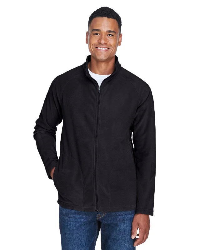 Team 365 Mens Campus Microfleece Jacket | Black