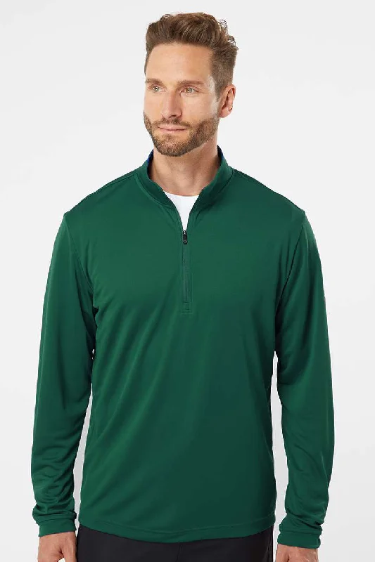 Adidas Mens UPF 50+ 1/4 Zip Sweatshirt - Collegiate Green