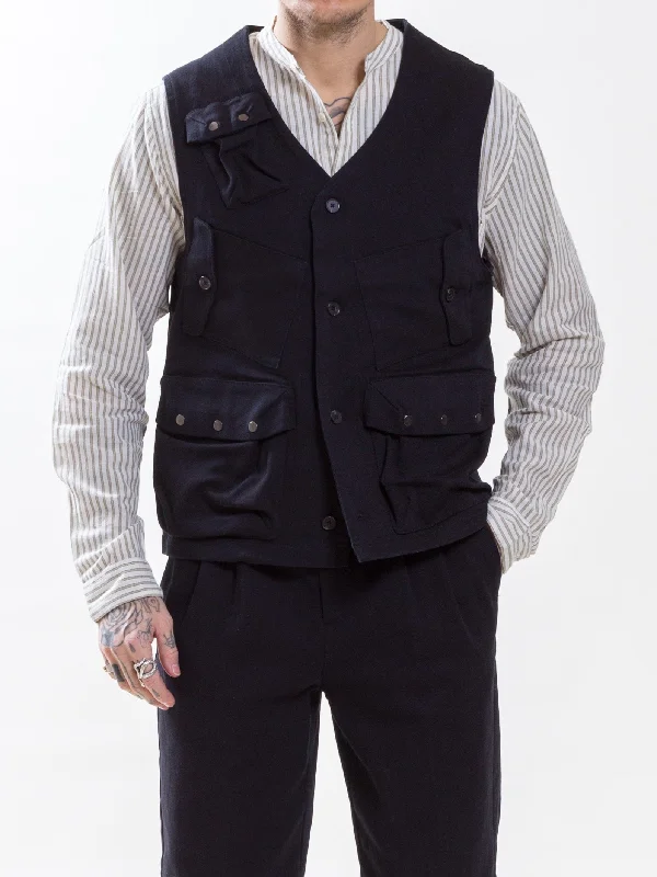 Uncle Bright, Survival Vest, Black Twill