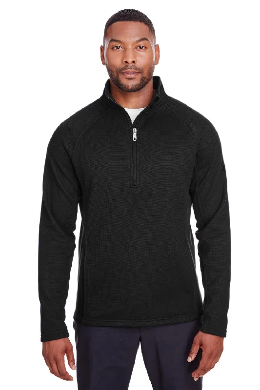 Spyder Mens Constant 1/4 Zip Sweater - Black