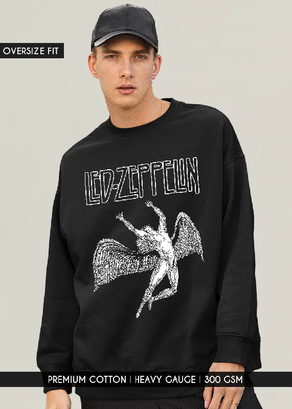 Angel Zeppelin Men Drop Shoulder Premium Terry Sweatshirt