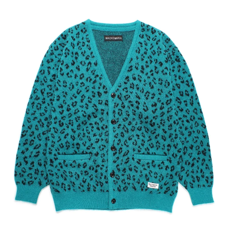 LEOPARD MOHAIR CARDIGAN