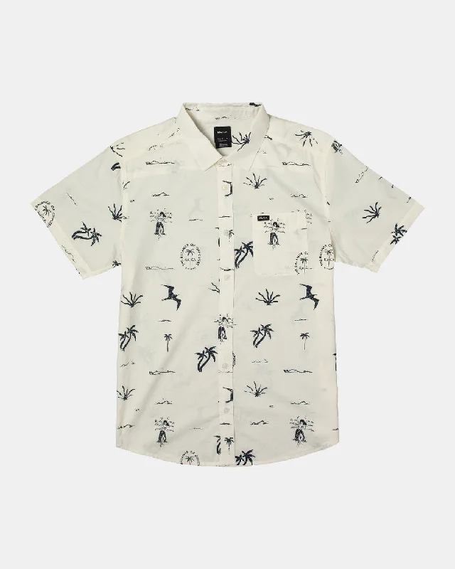 Hula Hands Short Sleeve Shirt - Natural