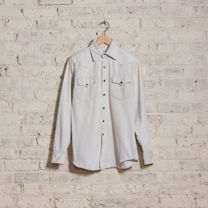 1970's Bar Denim Western Shirt in Light Blue