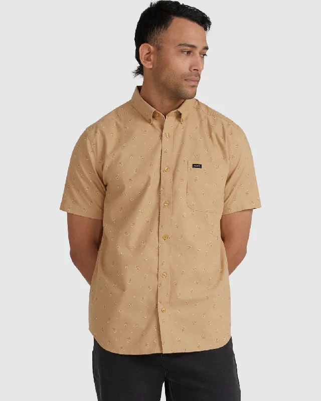 Garden Party Short Sleeve Shirt - Khaki