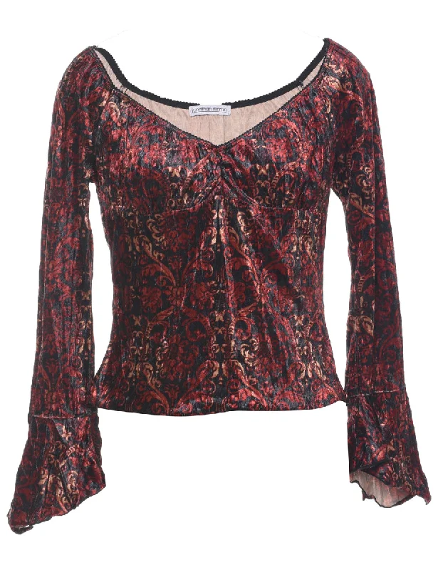 Floral Printed Top - S