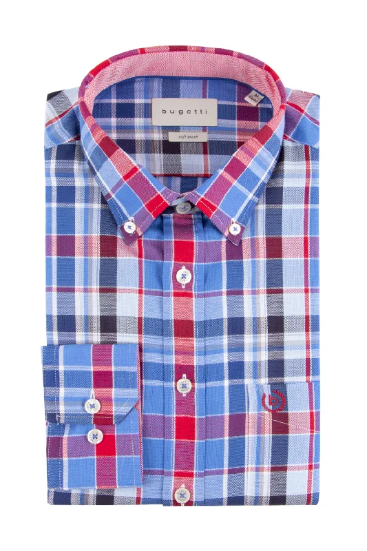 Bugatti Casual Shirt Blue Check