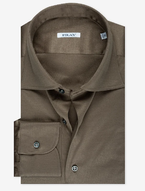 FRAY Arizona Soft Buttondown Shirt Brown