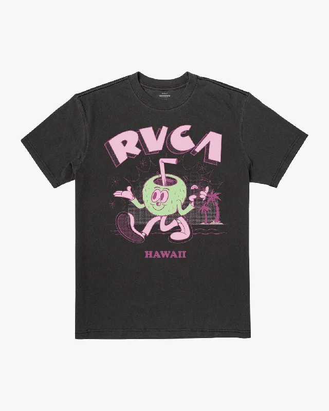 Hawaii Dmote Coconut Tee - Black