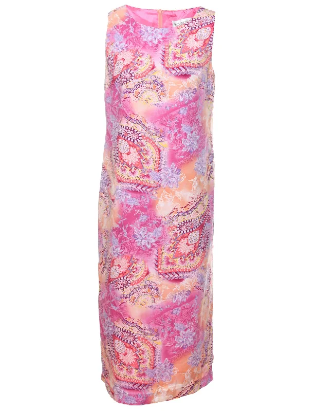 Floral Print Maxi Dress - M