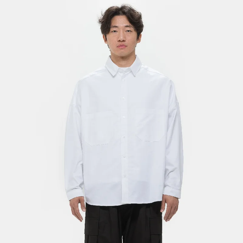 Oxford Balloon Shirt in White