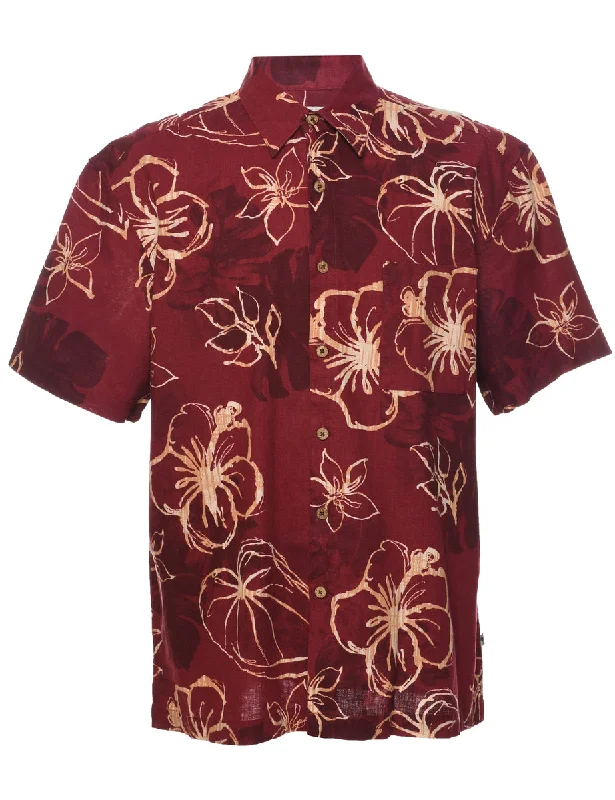 Floral Hawaiian Shirt - L