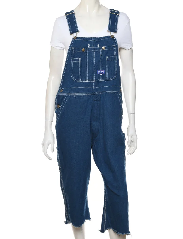 Frayed Hem Dungarees - W36 L26