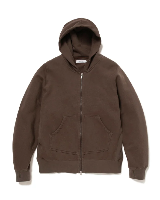 DWELLER FULL ZIP HOODY COTTON SWEAT