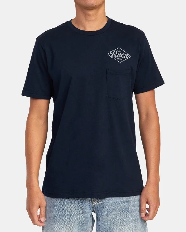 RVCA Plate Tee - Navy Marine