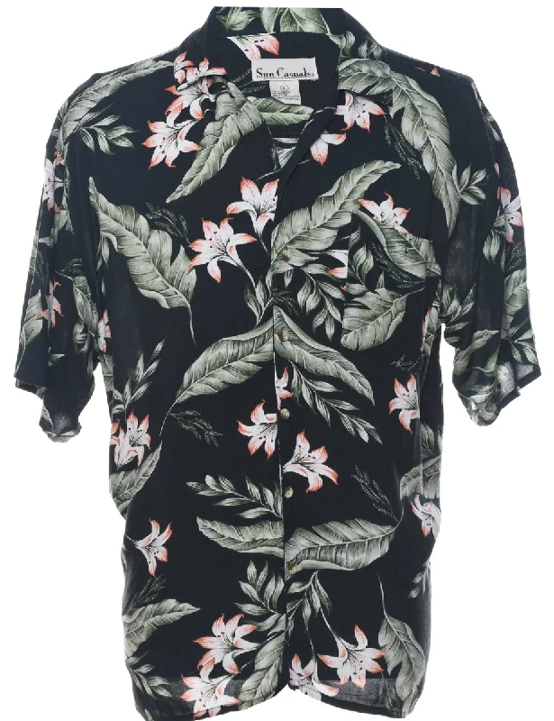 Floral Hawaiian Shirt - L