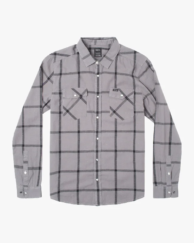 Neps Plaid Long Sleeve Shirt - Smoke