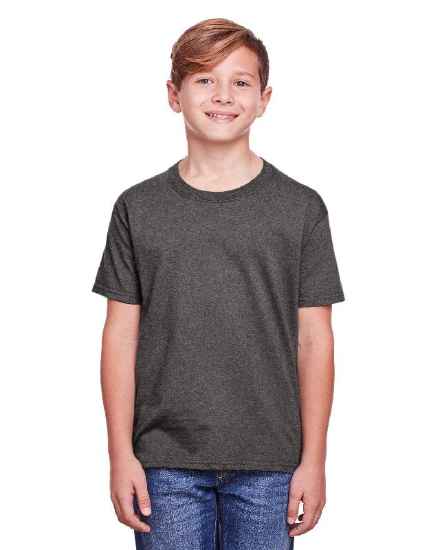 Fruit of the Loom Youth ICONIC T-Shirt | Charcoal Heather