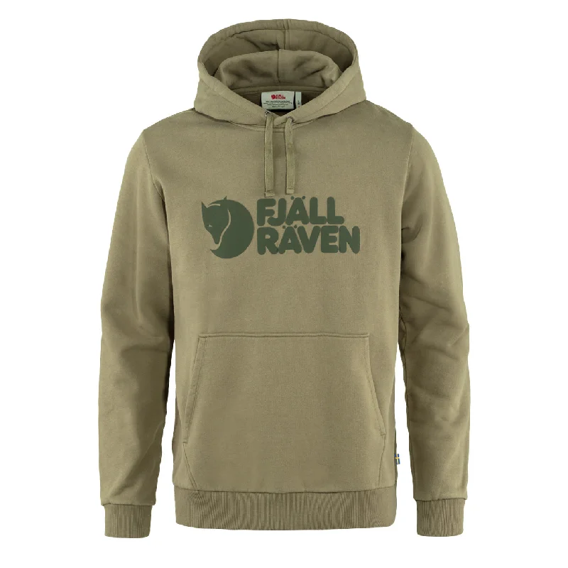 Fjallraven Logo Hoodie Light Olive