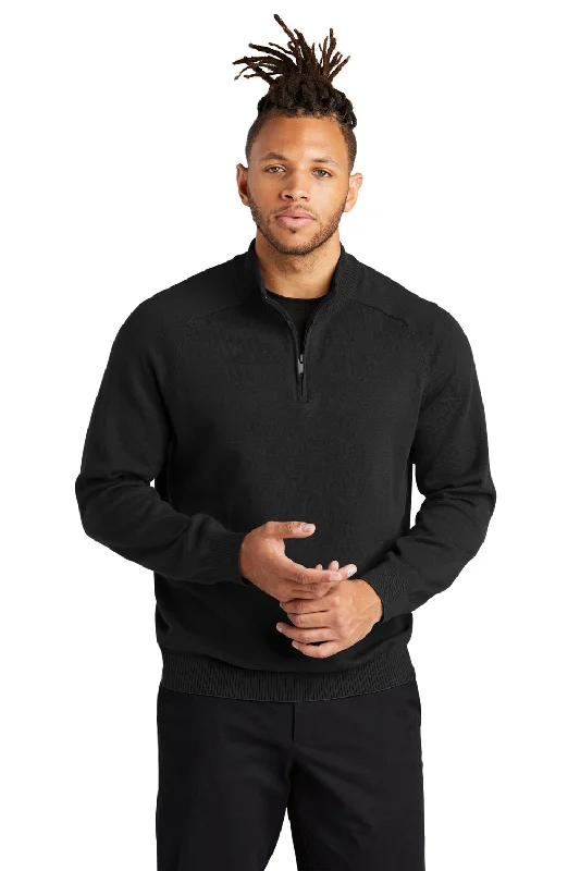 Mercer+Mettle Mens 1/4 Zip Sweater - Deep Black