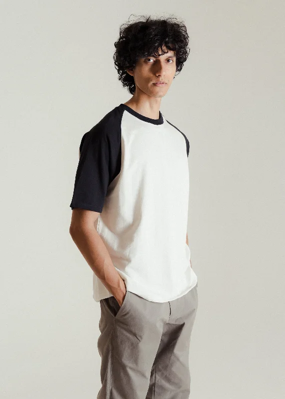 Black & White — Relaxed Fit Raglan T-shirt