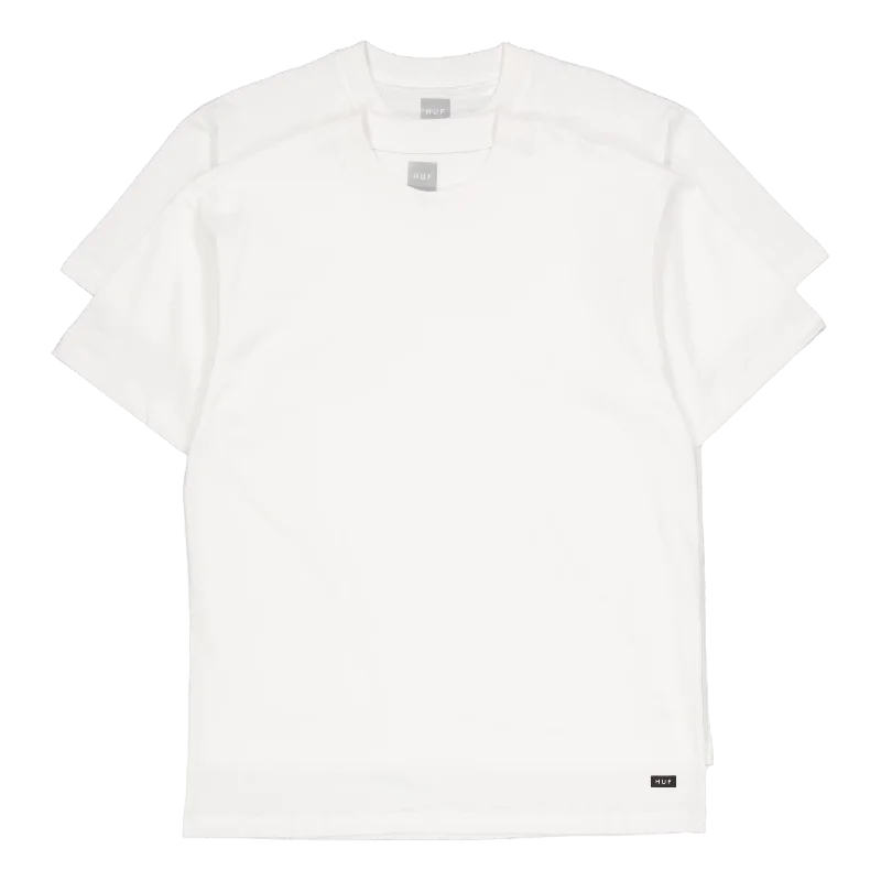 Huf Set 2 Pack Tees White