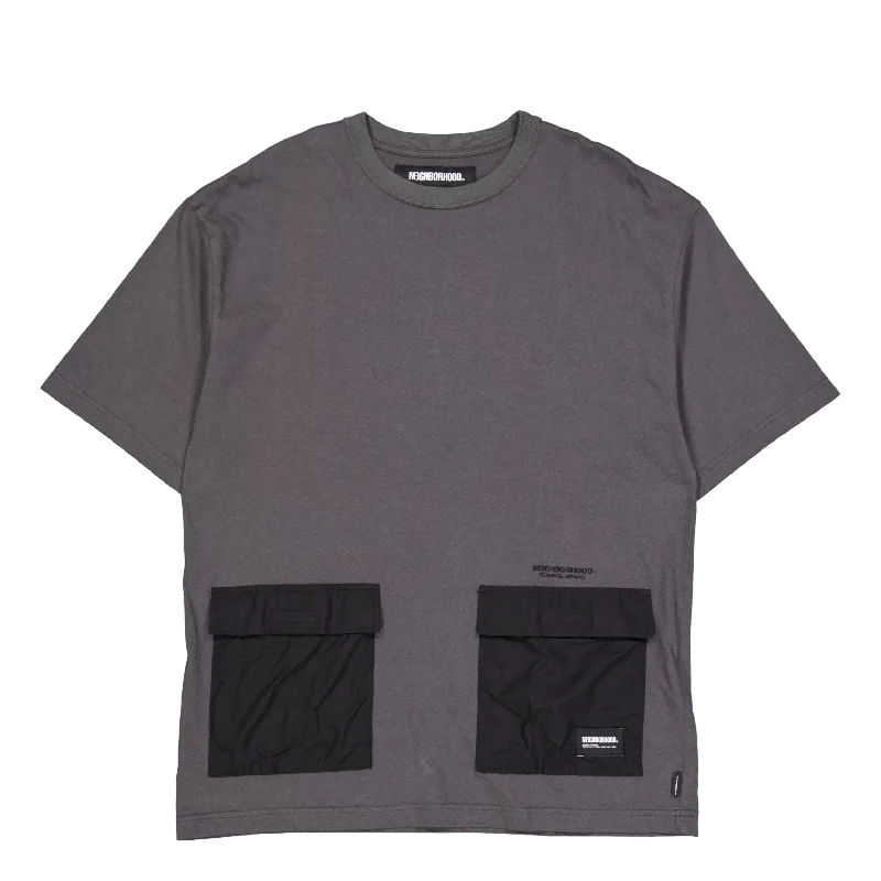 Design Crewneck Ss Charcoal