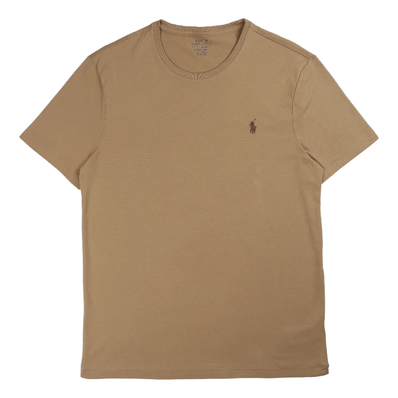 Custom Slim Fit Jersey Crewneck T-Shirt Luxury Tan/C8135