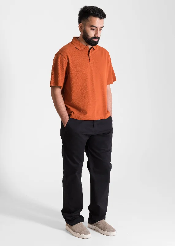 Tan — Cropped (Box Fit) Polo