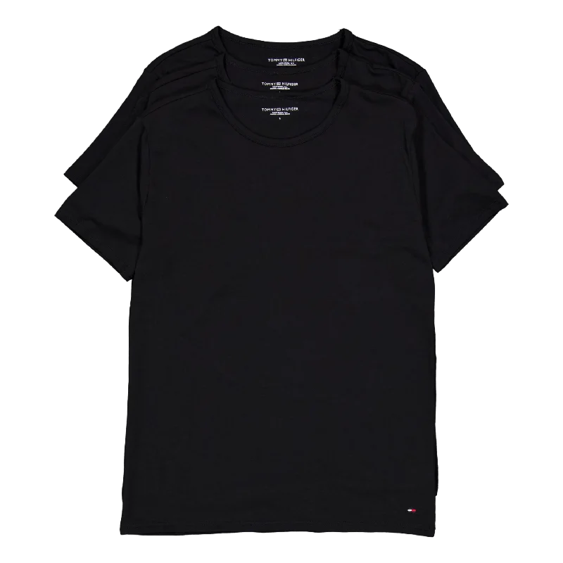 Stretch Cn Tee Ss 3pack Black/black/black