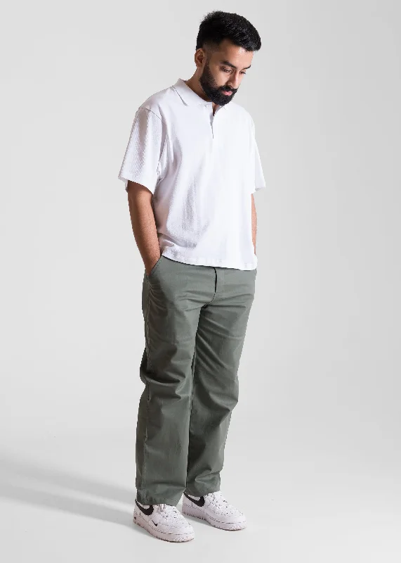 White — Cropped (Box Fit) Polo