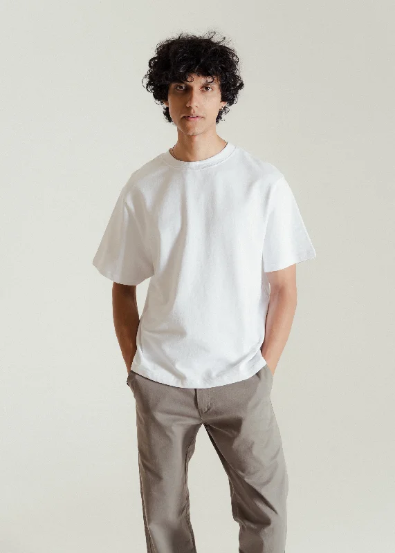 White — Heavy Weight Cropped (Box Fit) T-shirt